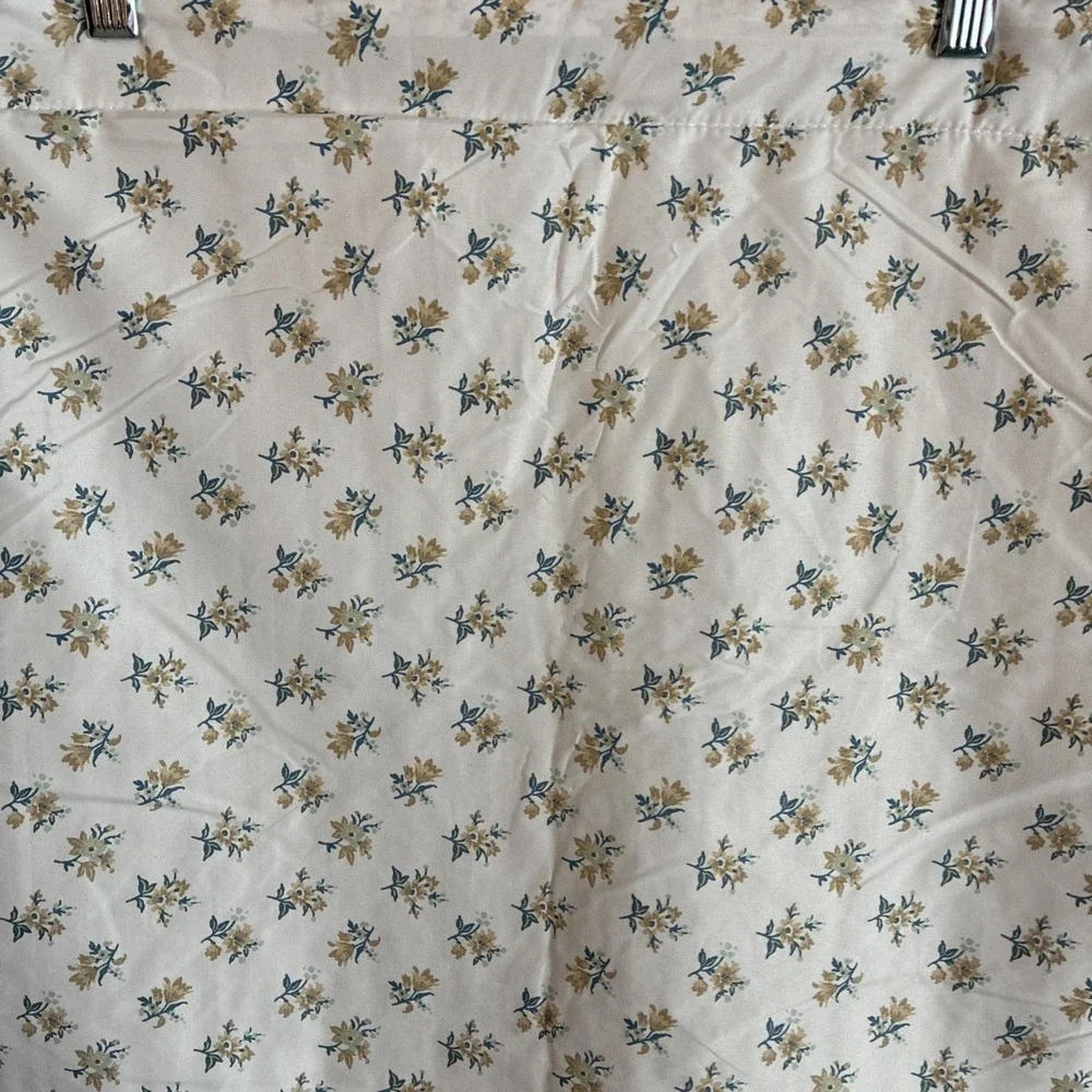 Martha Stewart Everyday Pair of Floral Pillow Shams 20X36 Inches